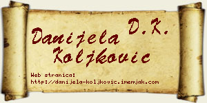 Danijela Koljković vizit kartica